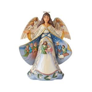 NIB! Enesco Jim Shore Heartwood Creek Nativity Angel with Robe Scene Figurine